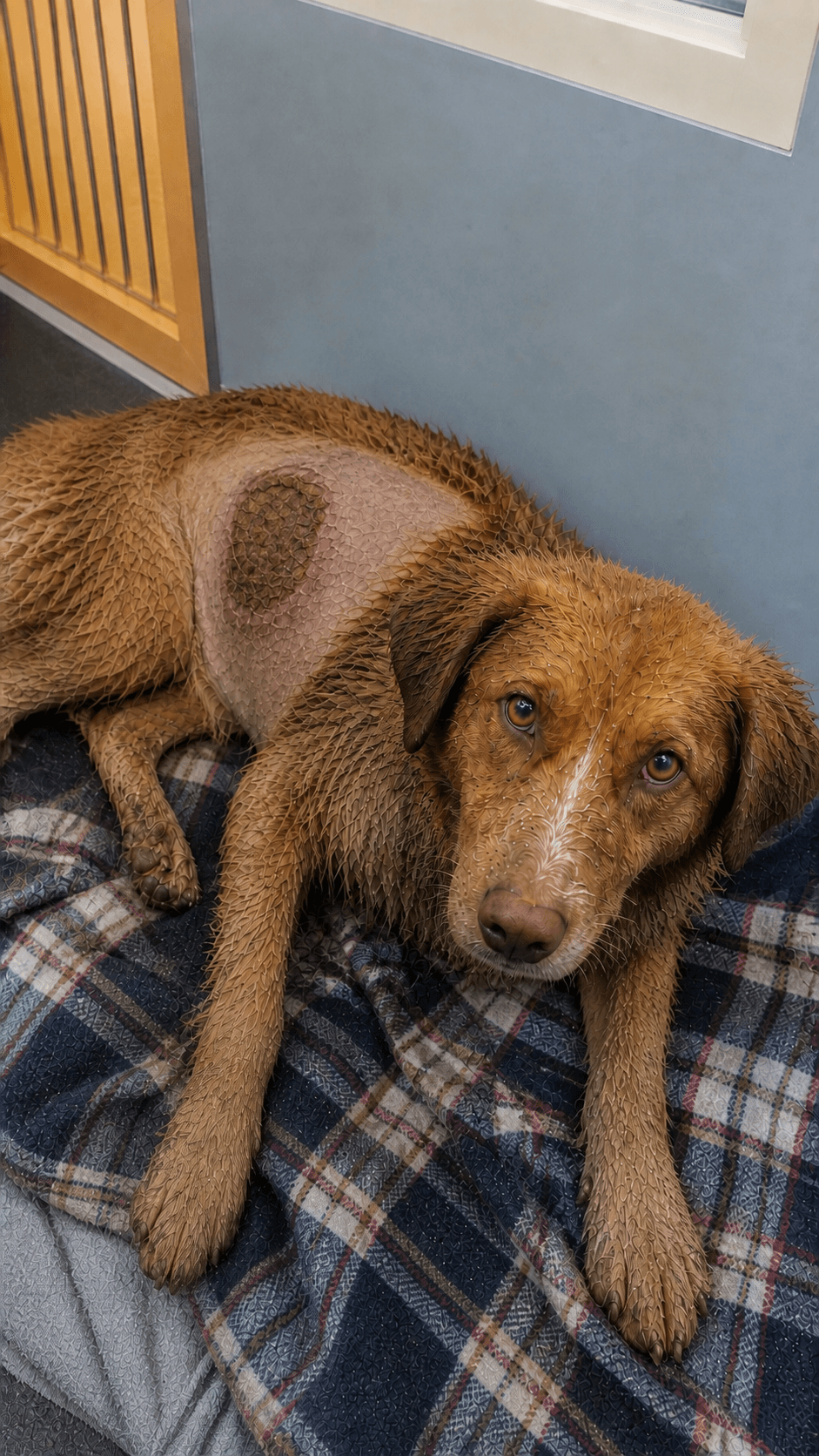 Hopeless wounded dog dying on side of street rescued Completion phase · recovery confirmed